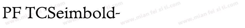 PF TCSeimbold字体转换